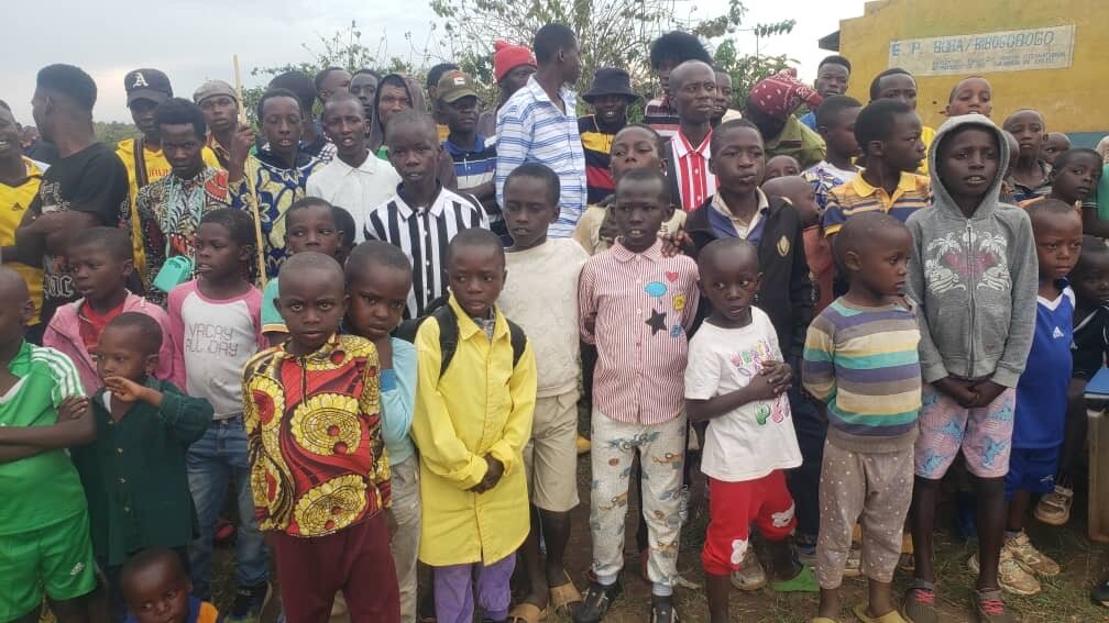 Children and young people gathered for an education and youth activity 1